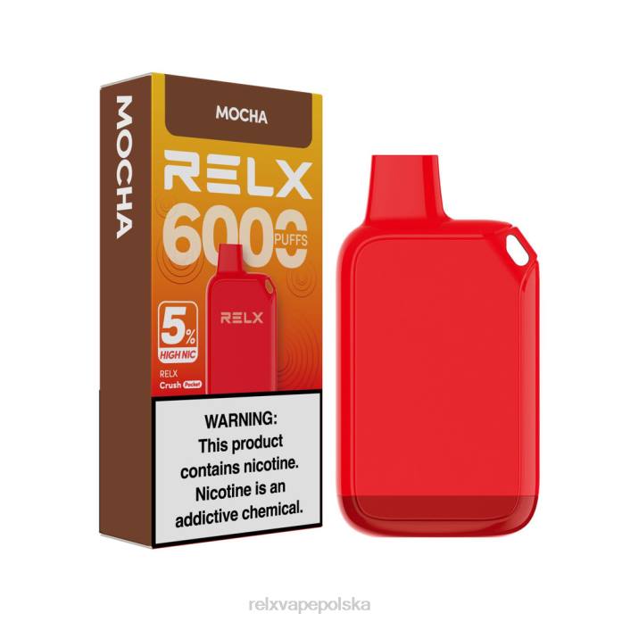 RELX Crush Pocket 6000 5% wysoki nic mokka 848L25 - Relx Poland