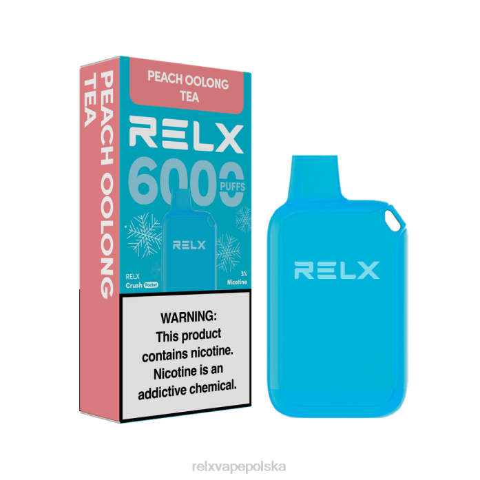 RELX Crush Pocket 6000 lodowych brzoskwiniowa herbata oolong 848L10 - Relx Vape Store