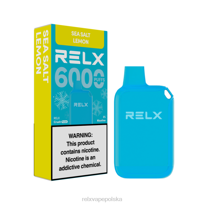 RELX Crush Pocket 6000 lodowych cytryna, sól morska 848L11 - Relx Vape Polska