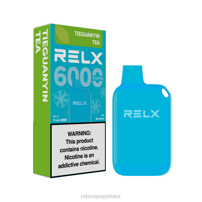 RELX Crush Pocket 6000 lodowych herbata tieguanyin 848L22 - Relx Vape Shop