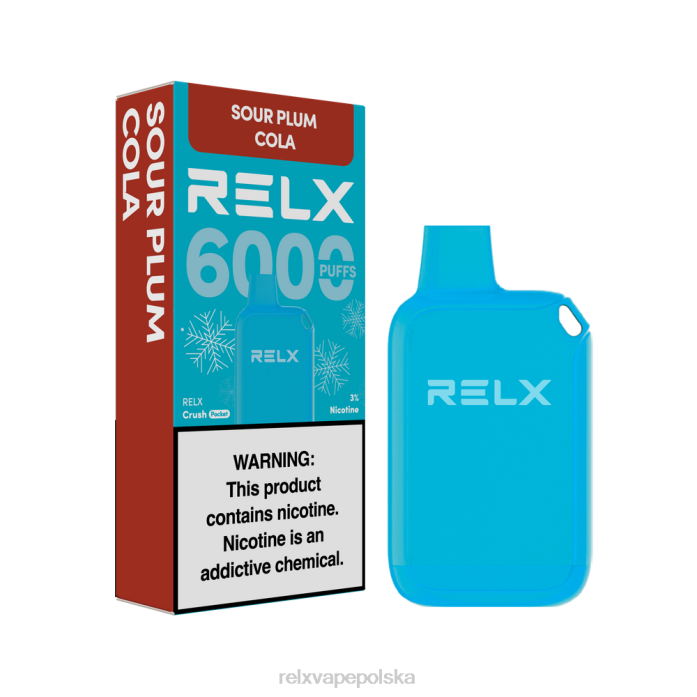 RELX Crush Pocket 6000 lodowych kwaśna śliwkowa cola 848L19 - Relx Pods For Sale