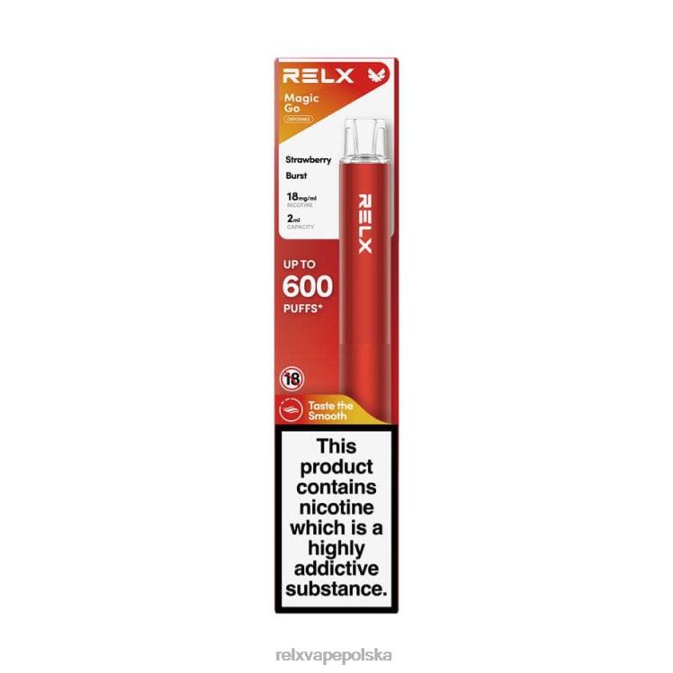 RELX cigareta cena - RELX MagicGo ga600 pęknięcie truskawek FVPJ37