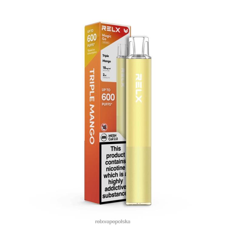 RELX cigareta cena - RELX MagicGo ga600 potrójne mango FVPJ47