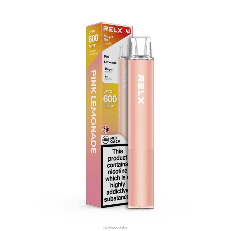 RELX vape shop - RELX MagicGo ga600 różowa lemoniada FVPJ44