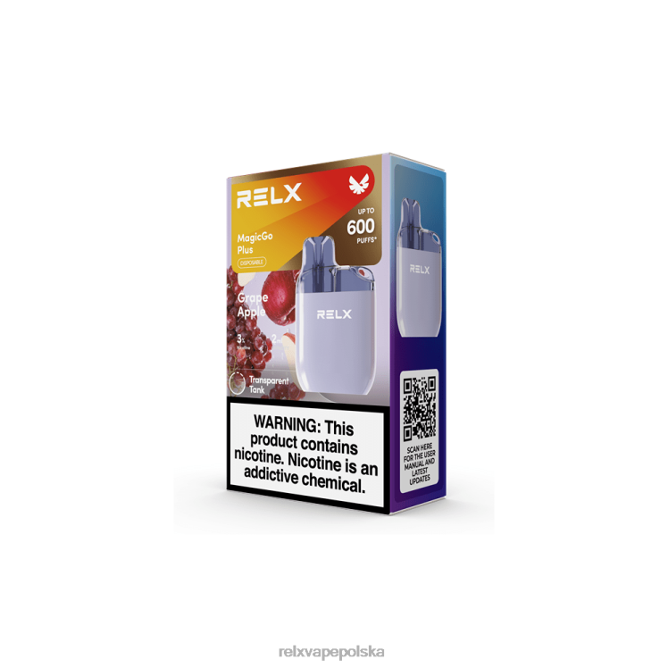 RELX cigareta cena - RELX MagicGo plus SA600 winogronowe jabłko FVPJ57