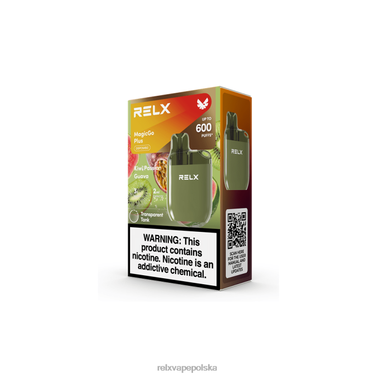 RELX vape shop - RELX MagicGo plus SA600 kiwi, pasja, gujawa FVPJ54