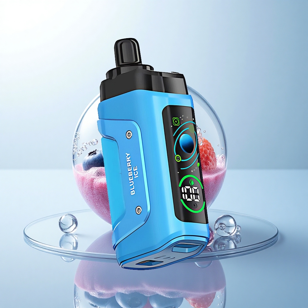 Razz Bar 45000 Puffs Borówkowy Lód z Nikotyną 20 mg/ml i Baterią 650 mAh