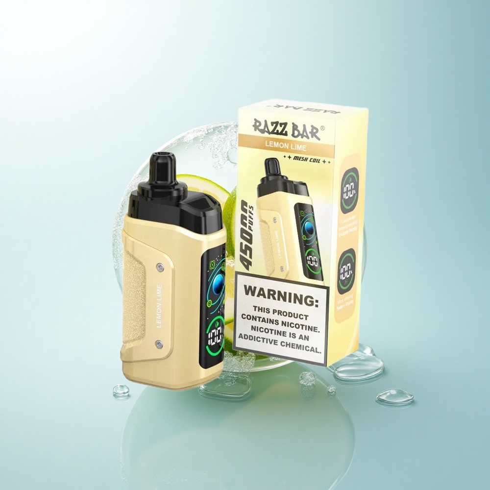 Razz Bar 45000 Puffs Cytrynowo-Limonkowy z Nikotyną 20 mg/ml i Baterią 650 mAh