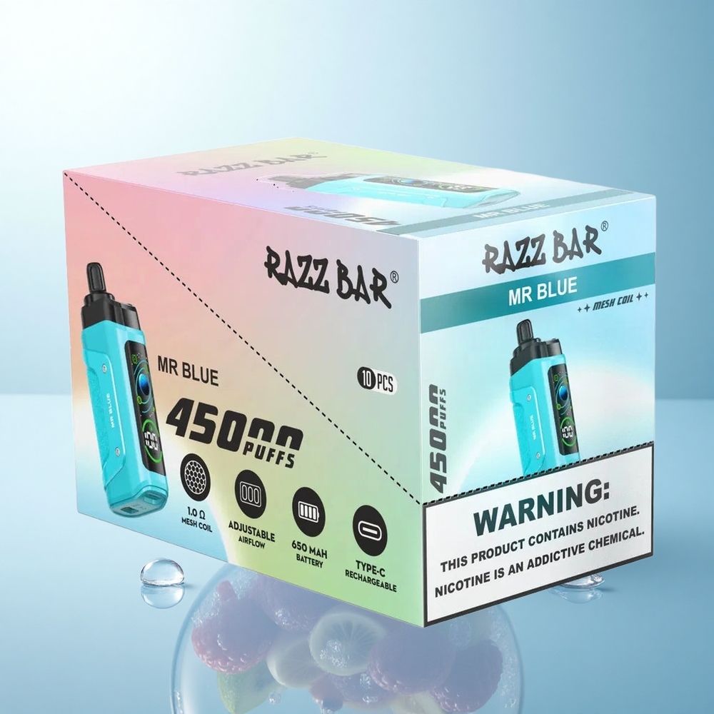 Razz Bar 45000 Puffs Pan Niebieski z 20 mg nikotyny i 650 mAh