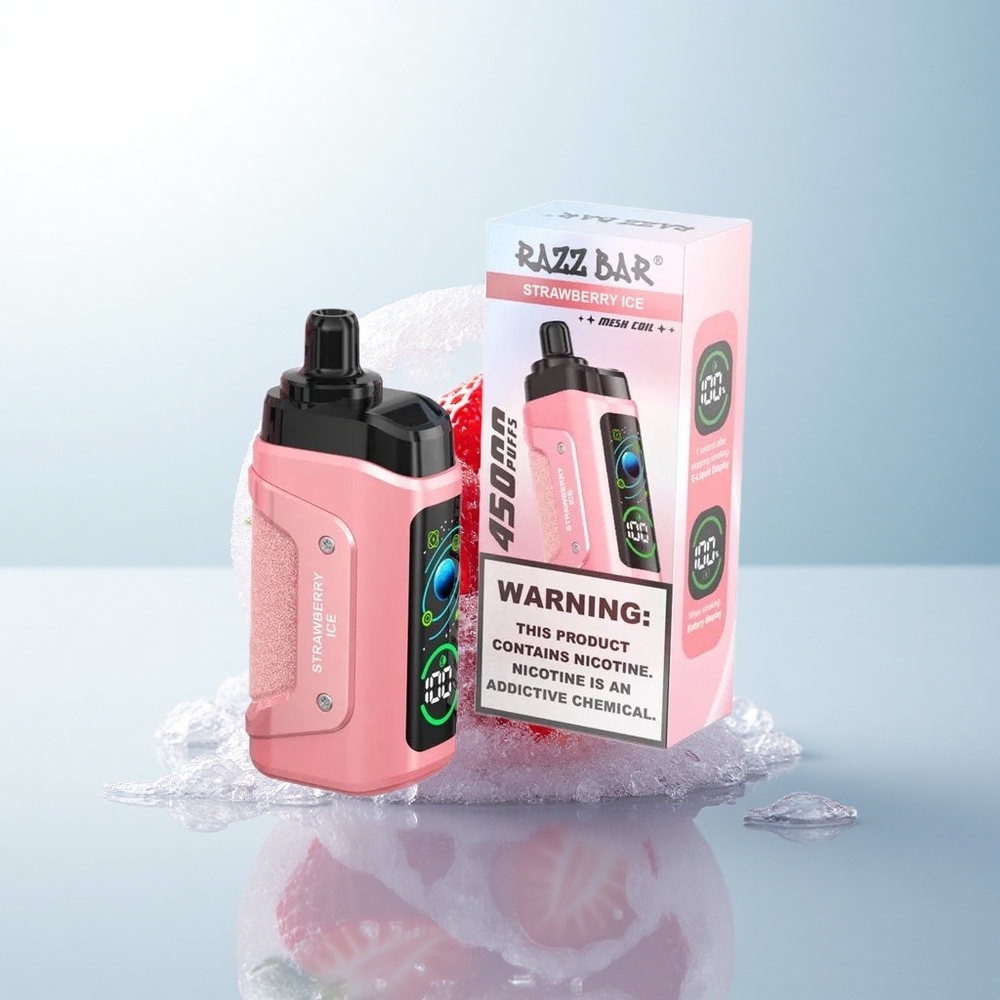 Razz Bar 45000 Puffs Truskawkowa Mgiełka 20 mg Nikotyny 650 mAh