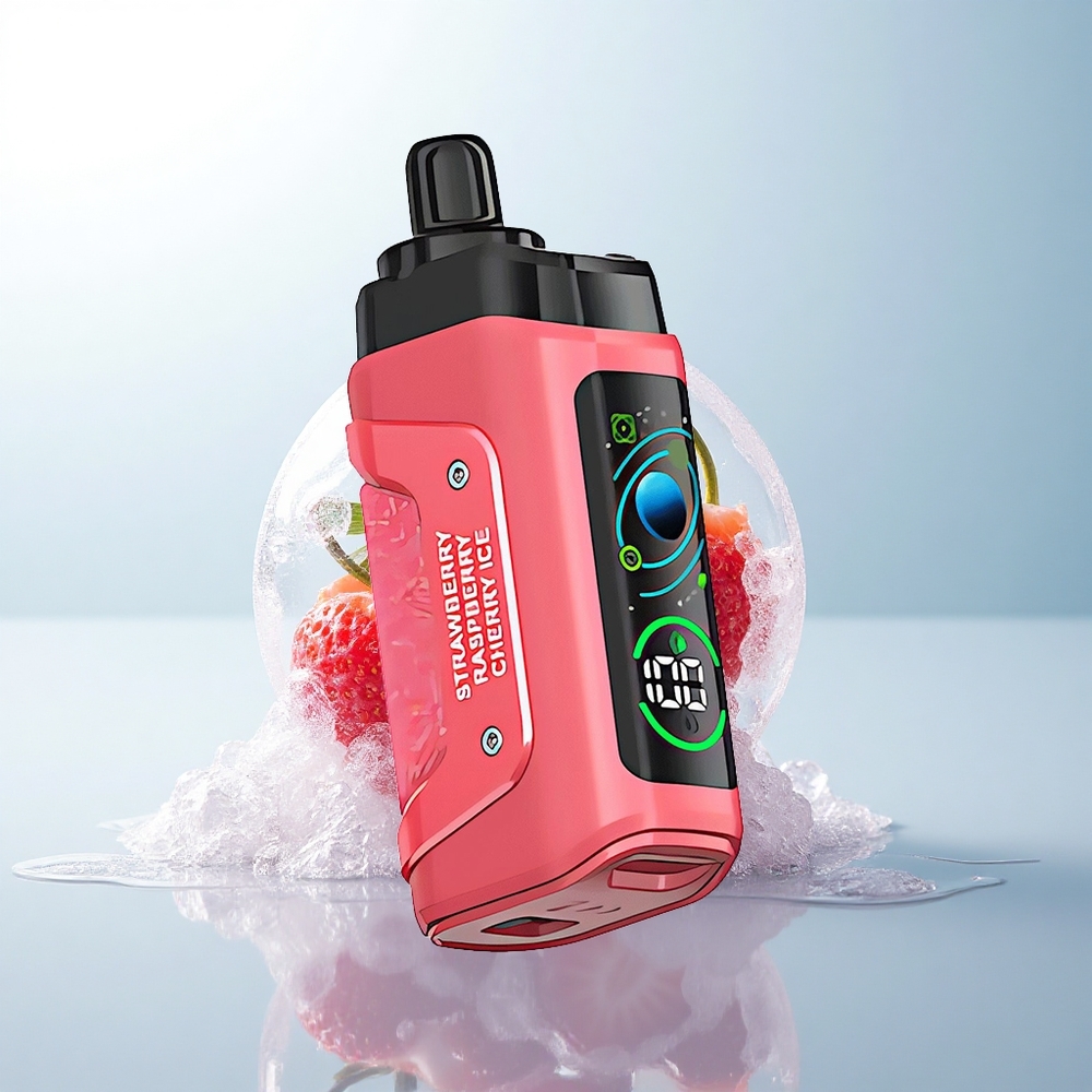 Razz Bar 45000 Puffs Truskawkowo-Wiśniowy Lód z Nikotyną 20 mg/ml i Baterią 650 mAh