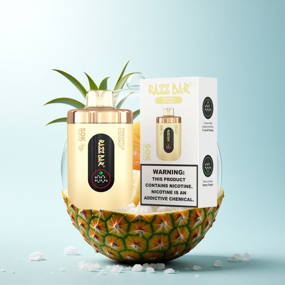 Razz Bar 50K Puffs Ananas Kokos Typ-C 650 mAh