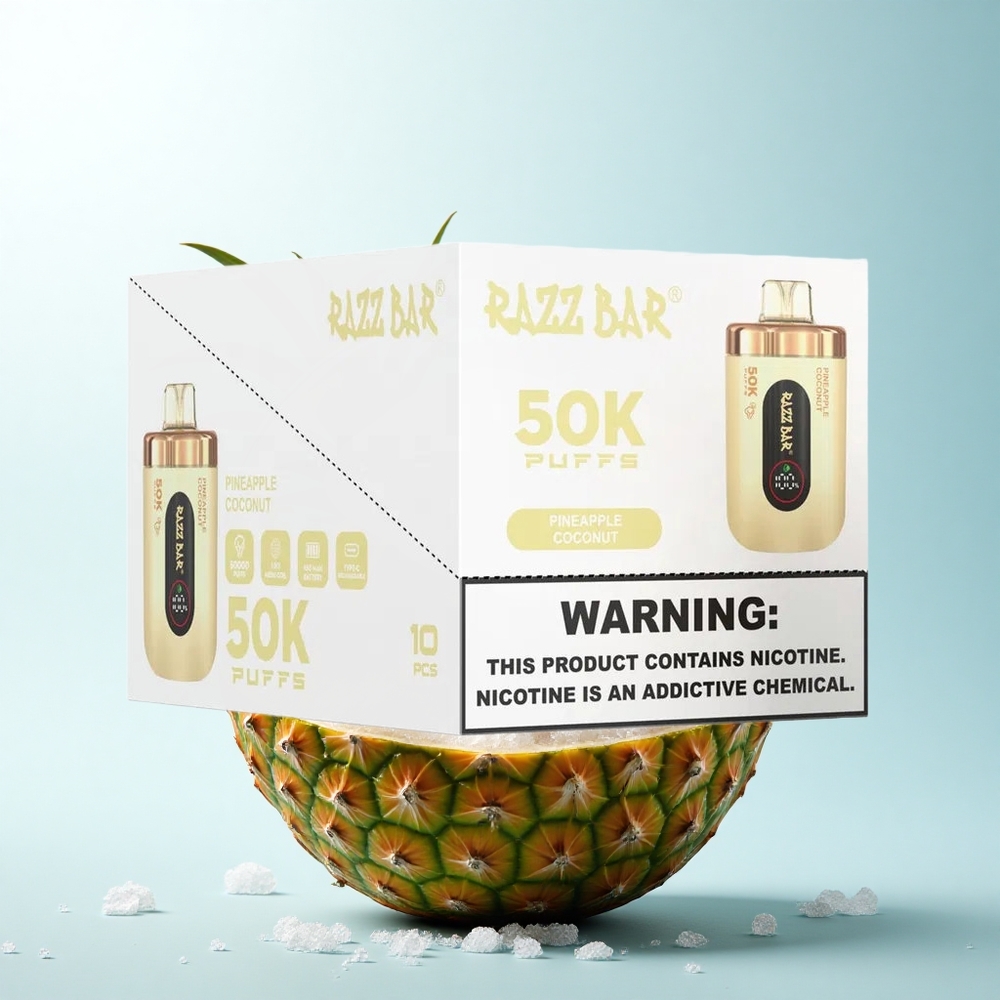 Razz Bar 50K Puffs Ananas Kokos Typ-C 650 mAh
