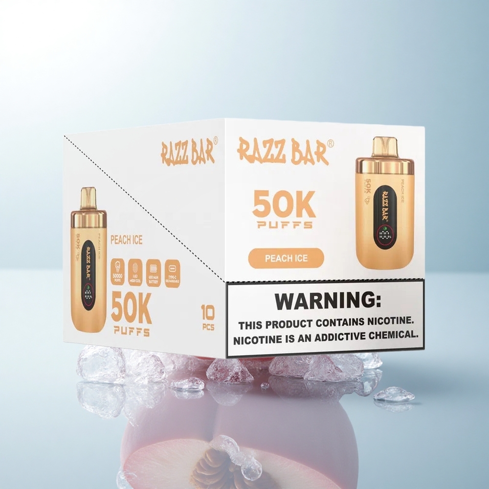 Razz Bar 50K Puffs BrzoLodowy Nicotine 2% 650mAh