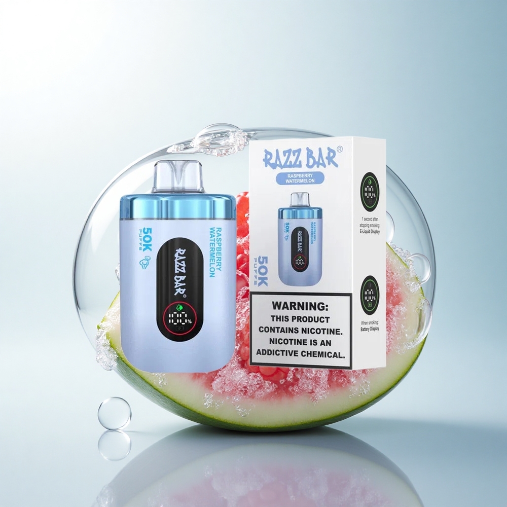 Razz Bar 50K Puffs Malinowy Arbuz 2% Nikotyna 650mAh