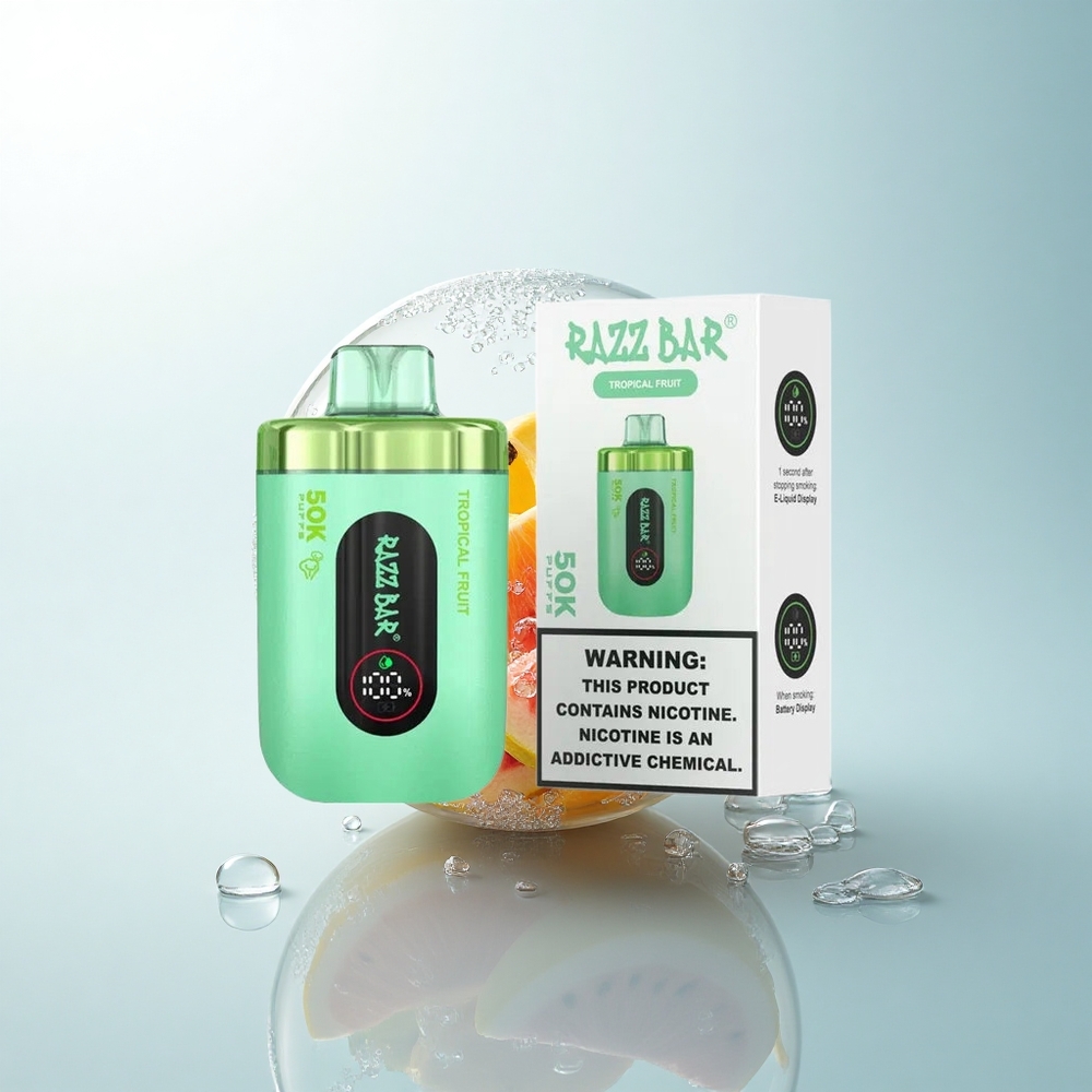 Razz Bar 50K Puffs Tropikalny Owoc 650 mAh 2% Nikotyna