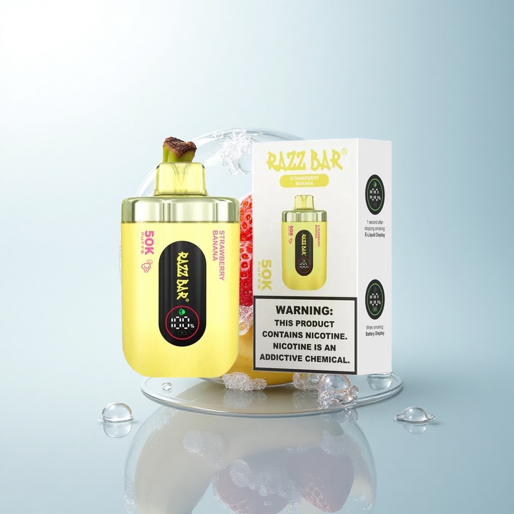 Razz Bar 50K Puffs Truskawka Banan 1.0 Ohm 650mAh 2% Nikotyna