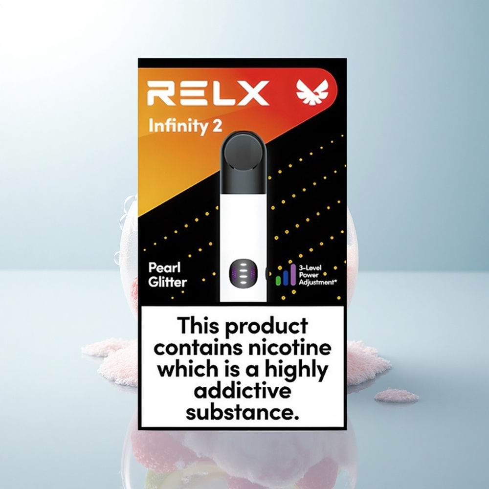 Relx Infinity 2 Vape Device Perłowy Proszek z Pojemnością 1.9 ml i Ładowaniem USB Type-C