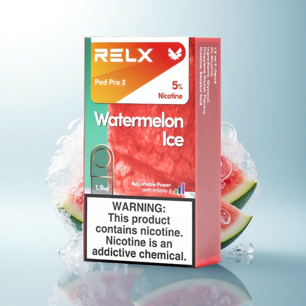 Relx Pod Pro 2 Vape Device Arbuzowy Lód 50mg/ml nikotyny 1.9ml 5.5W/6.5W/8W