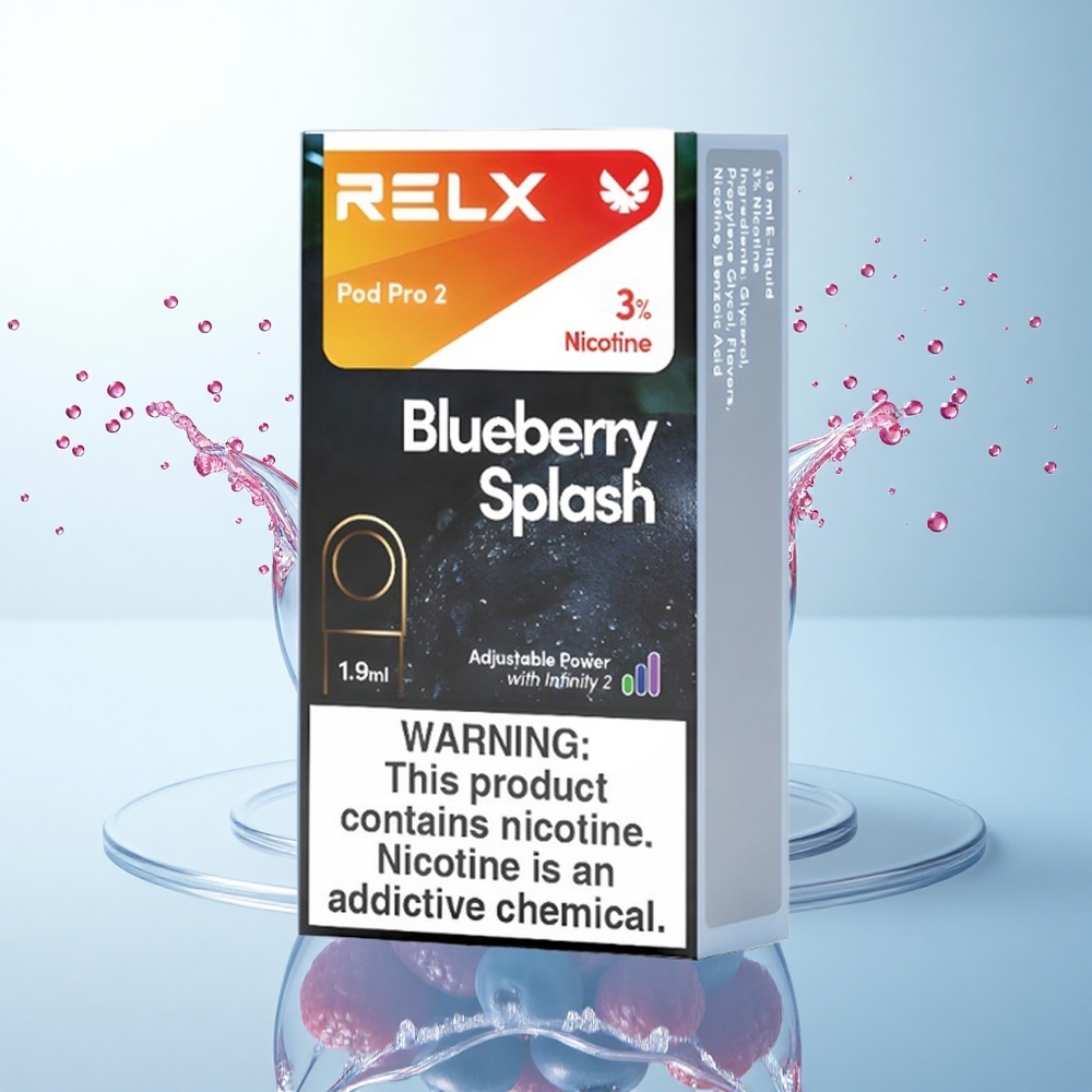 Relx Pod Pro 2 Vape Device Borówkowa Fala 30mg/ml nikotyny, 1.9ml, 3 poziomy mocy