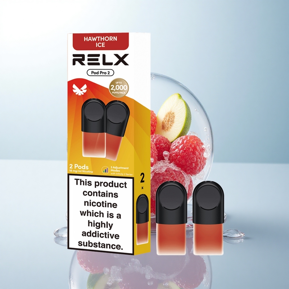 Relx Pod Pro 2 Vape Device Głóg Lód 18mg/ml nikotyny, 1,9ml, 3 napięcia