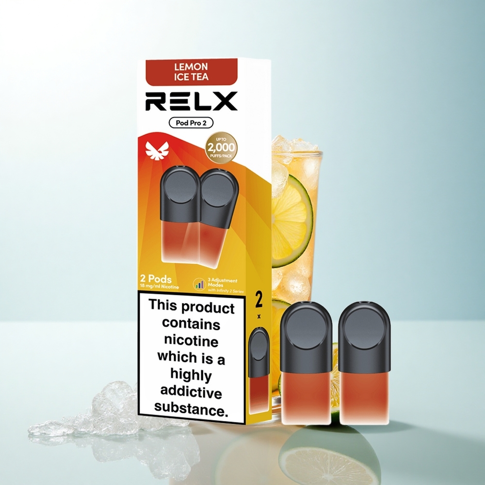 Relx Pod Pro 2 Vape Device Herbata Cytrynowa Lód 18mg/ml nikotyny, 1,9ml, 3 tryby napięcia