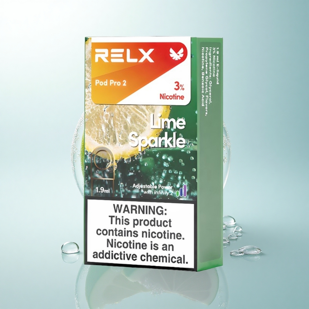 Relx Pod Pro 2 Vape Device Limoniowa Iskra 30mg/ml nikotyny 1.9ml 3 tryby napięcia