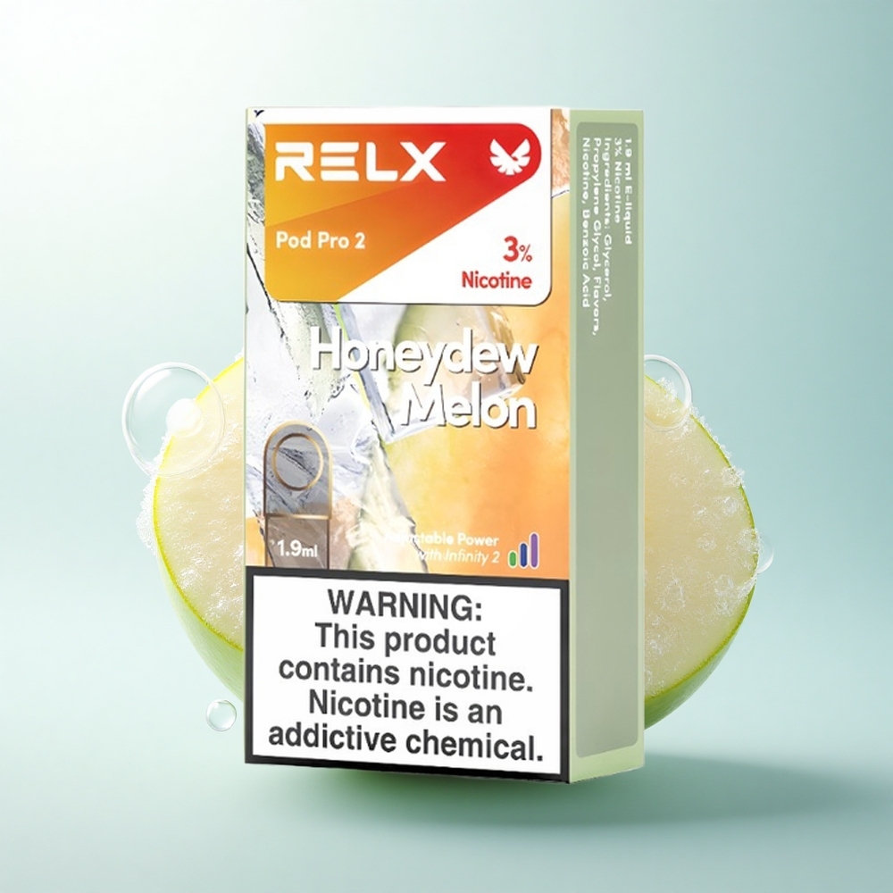 Relx Pod Pro 2 Vape Device Melon Miodowy 30mg/ml nikotyny, 1.9ml, 3 stopnie mocy