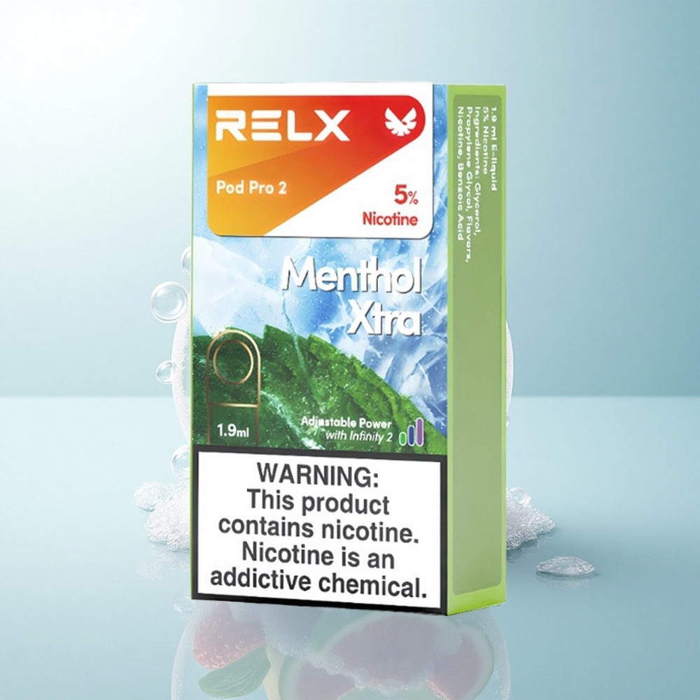 Relx Pod Pro 2 Vape Device Miętowy Xtra 50mg/ml nikotyny 1,9ml 3 napięcia