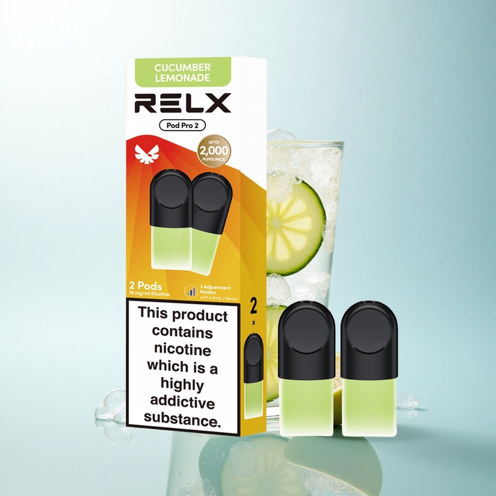Relx Pod Pro 2 Vape Device Napój-Ogórek Lemonada 18mg/ml nikotyny, 1.9ml, 3 napięcia