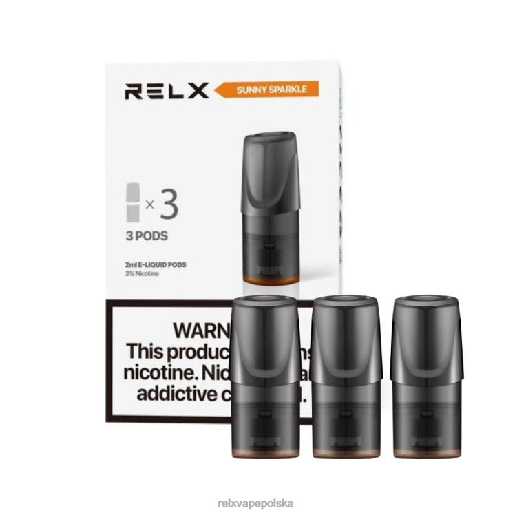 RELX Warszawa - RELX Classic strąki słoneczna, błyszcząco-pomarańczowa woda sodowa FVPJ131