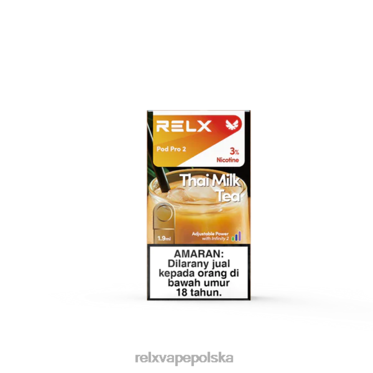 RELX cigareta cena - RELX pod pro 2 - 3 kapsuły tajska herbata mleczna FVPJ117