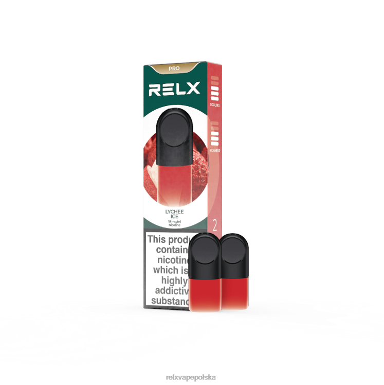 RELX cigareta cena - RELX pod pro - 2 kapsuły lód liczi FVPJ6