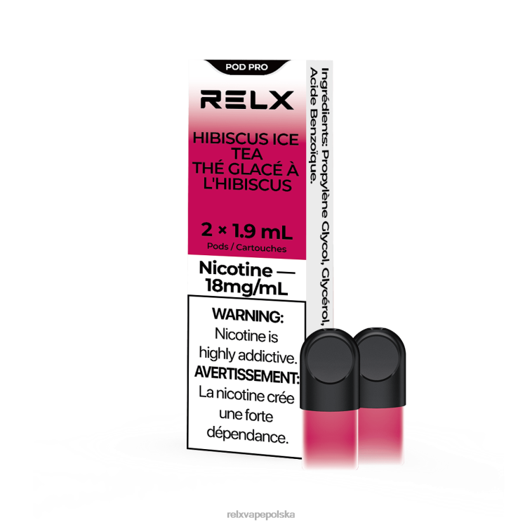 RELX papieros cena - RELX pod pro - 2 kapsuły herbata mrożona z hibiskusa FVPJ15