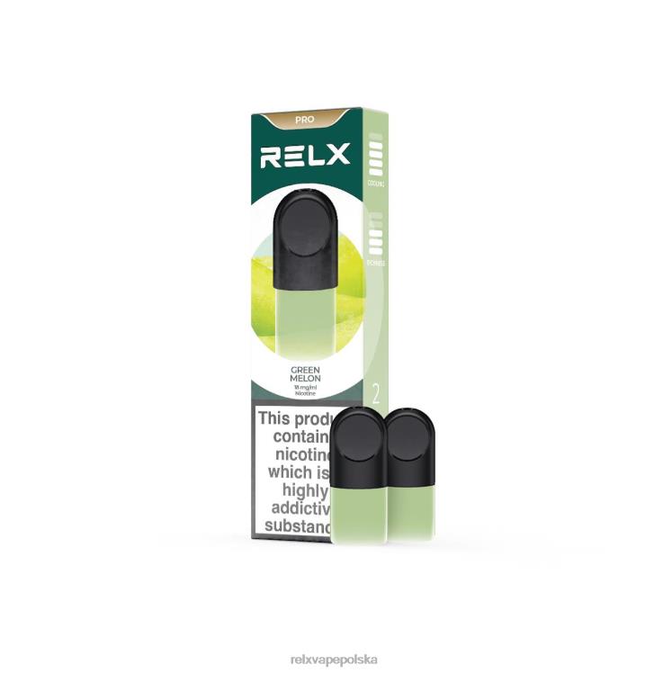 RELX papieros cena - RELX pod pro - 2 kapsuły zielony melon FVPJ5