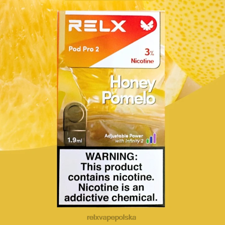RELX vape store - RELX pod pro 2 - 3 kapsuły pomelo miodowe FVPJ120