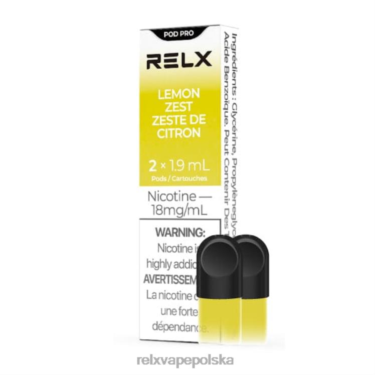 RELX vape store - RELX pod pro - 2 kapsuły skórki z cytryny FVPJ19